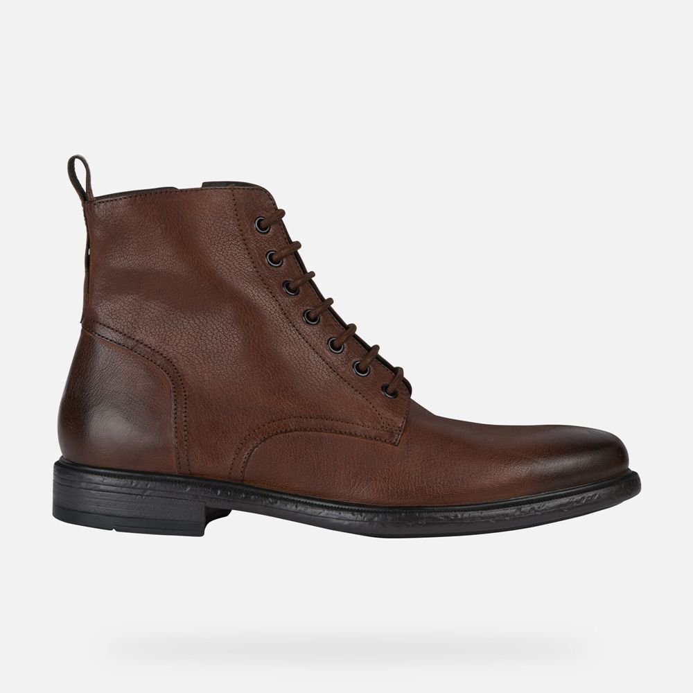 Geox Boots Dark Brown Terence - Geox Mens Shoes - ISNCOY947